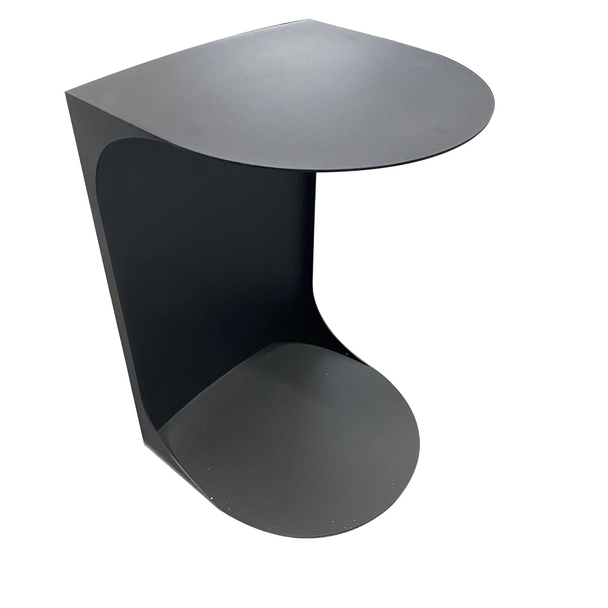 Cote - 16" Metal Accent Table - Black