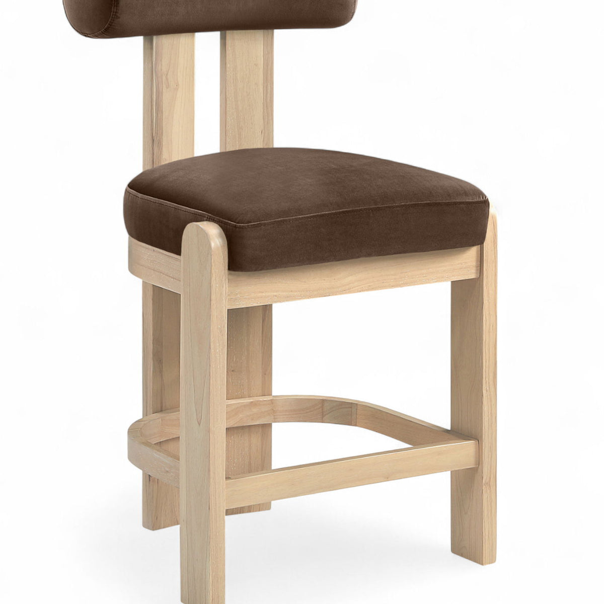 Arienzo - Velvet Performance Fabric Upholstered Counter Stool (Set of 2)