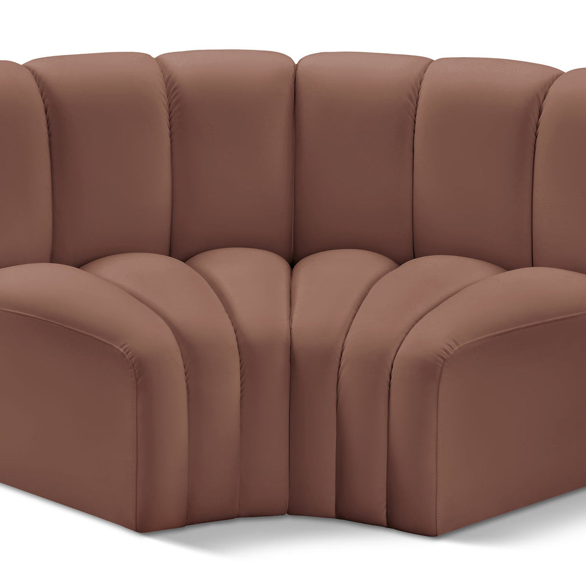 Arc - Faux Leather 2 Piece Modular Sofa