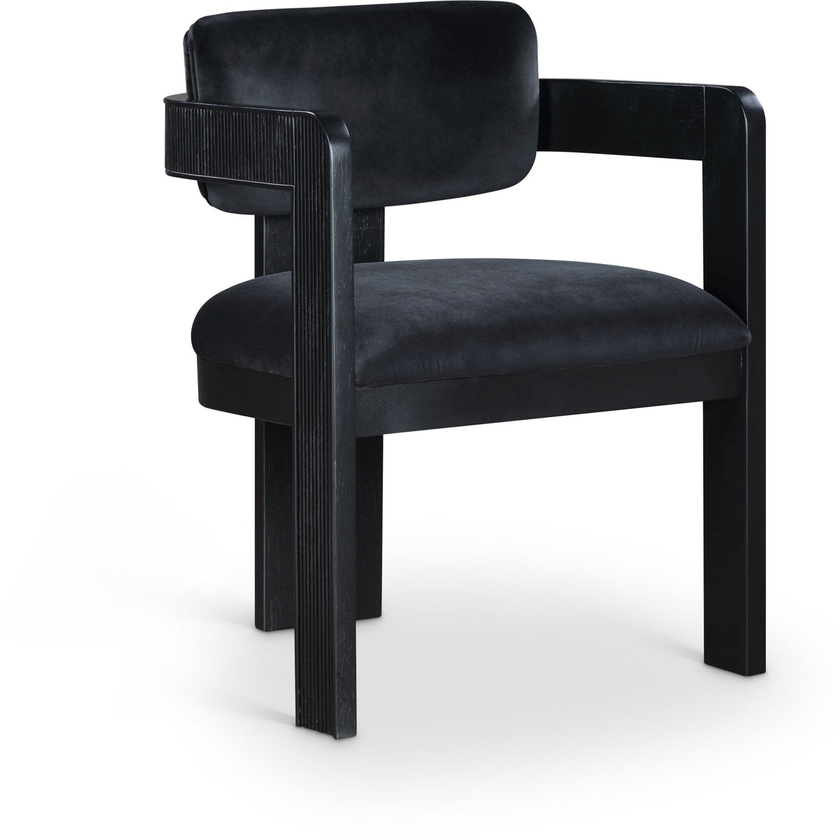 Sacha - Velvet Dining Chair With Black Base (Set of 2)