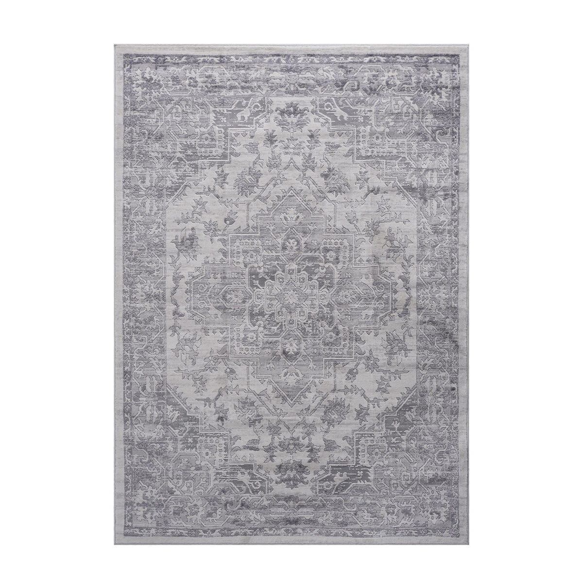 Marfi - 8' X 10' Oriental Area Rug - Silver