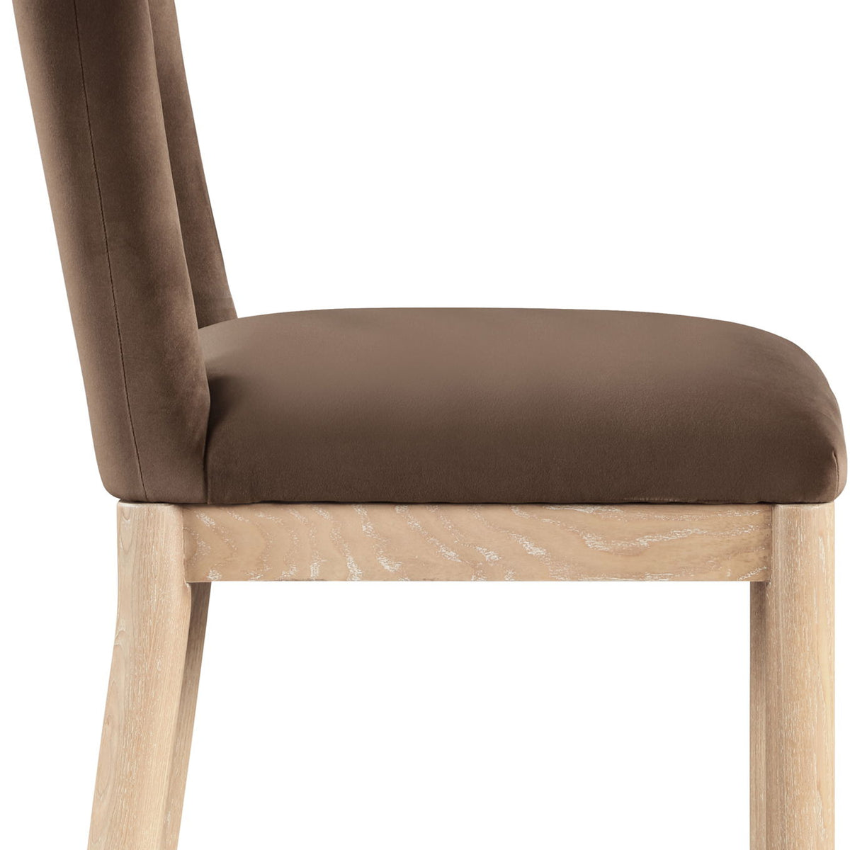 Conrad - Velvet Dining Chair With Natural Legs