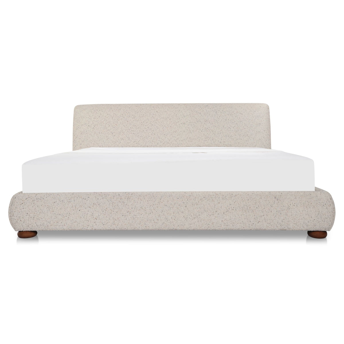 Beau - Queen Storage Bed - Speckled Light Gray