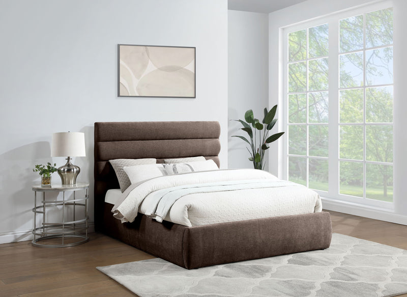 Adam - Chenille Fabric Bed With 52" Headboard