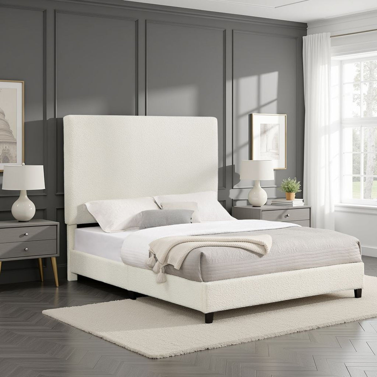 Upholstered Platform Bed