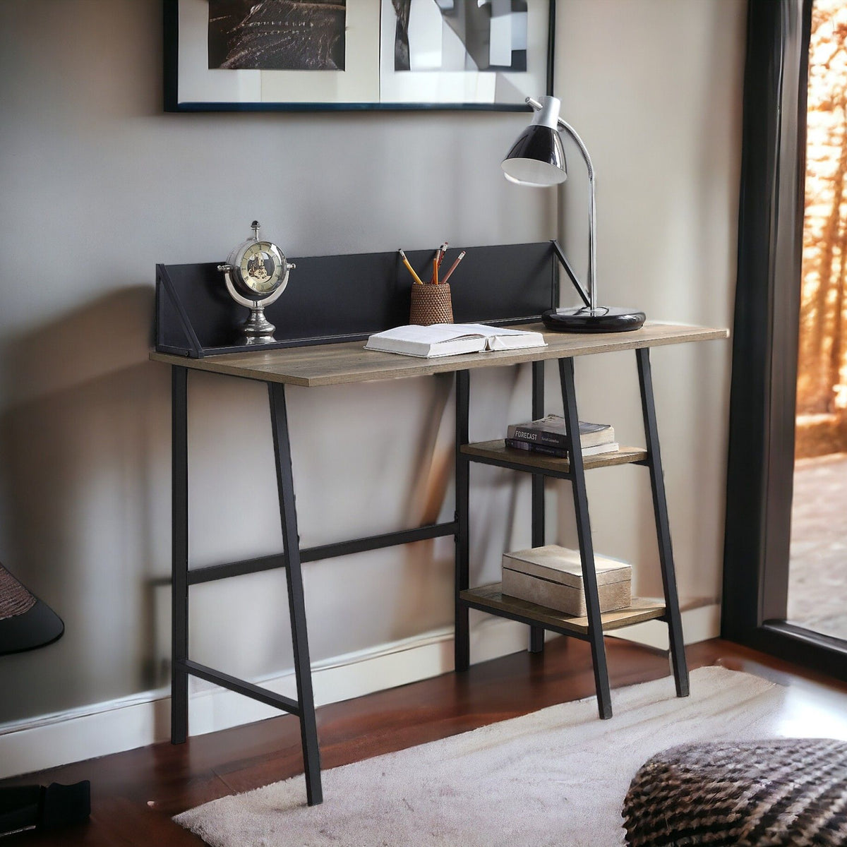 Garima - Writing Desk - Oak