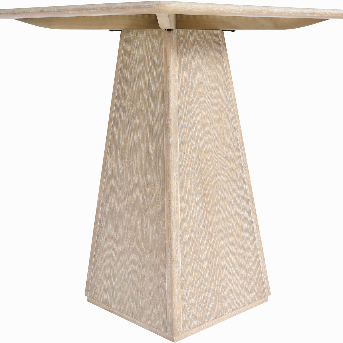 Atrium - Glass Top And Wood Base Dining Table