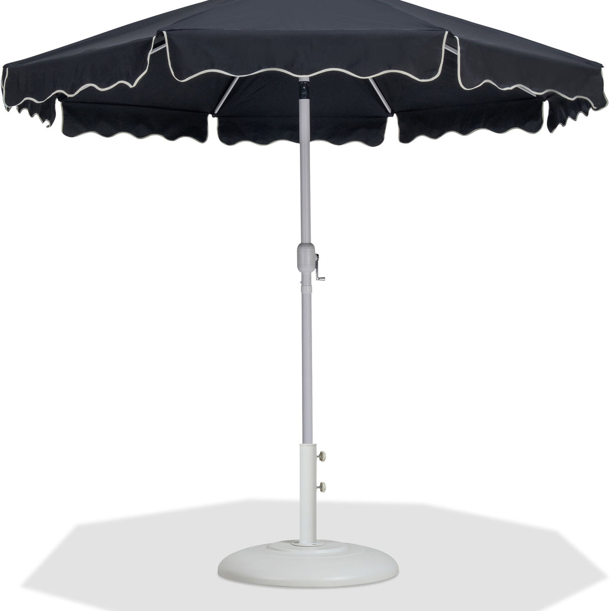 Amalfi - Patio Umbrella - White Base / White Pole