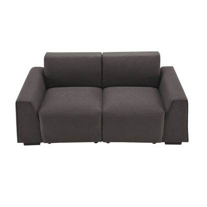 Modern Linen Sofa, Stylish And Minimalist 2-3 Seat Couch, Easy To Install, Exquisite Loveseat With Wide Armrests For Living Room