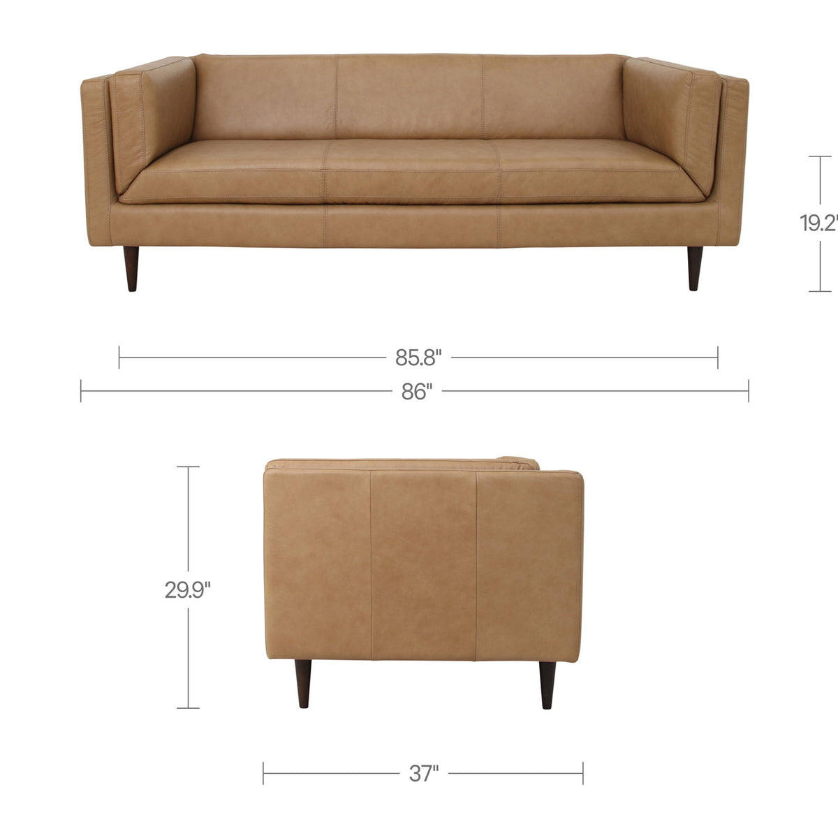 Woods - Sofa - Tan