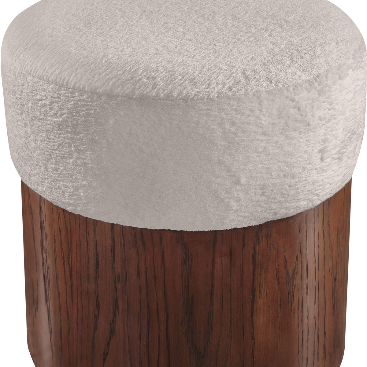 Nimes - Ottoman / Stool With Brown Base