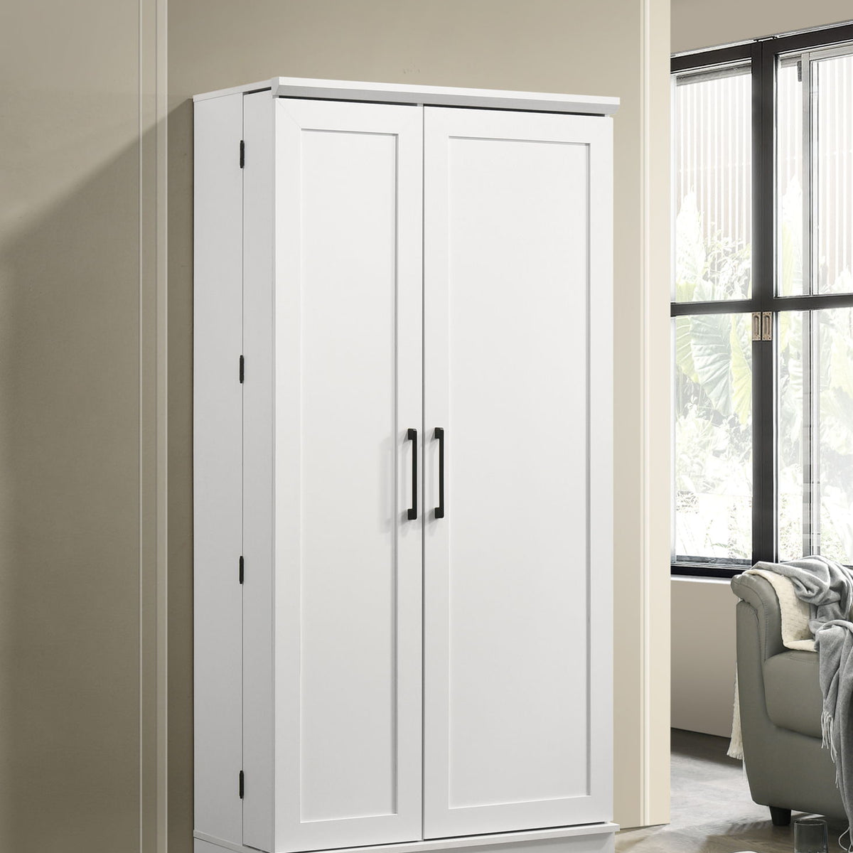 Lincoln - Storage Cabinet With Swing Out Storage Door - White