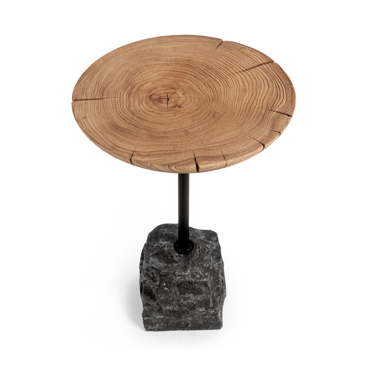 Linden - End Table - Natural / Black