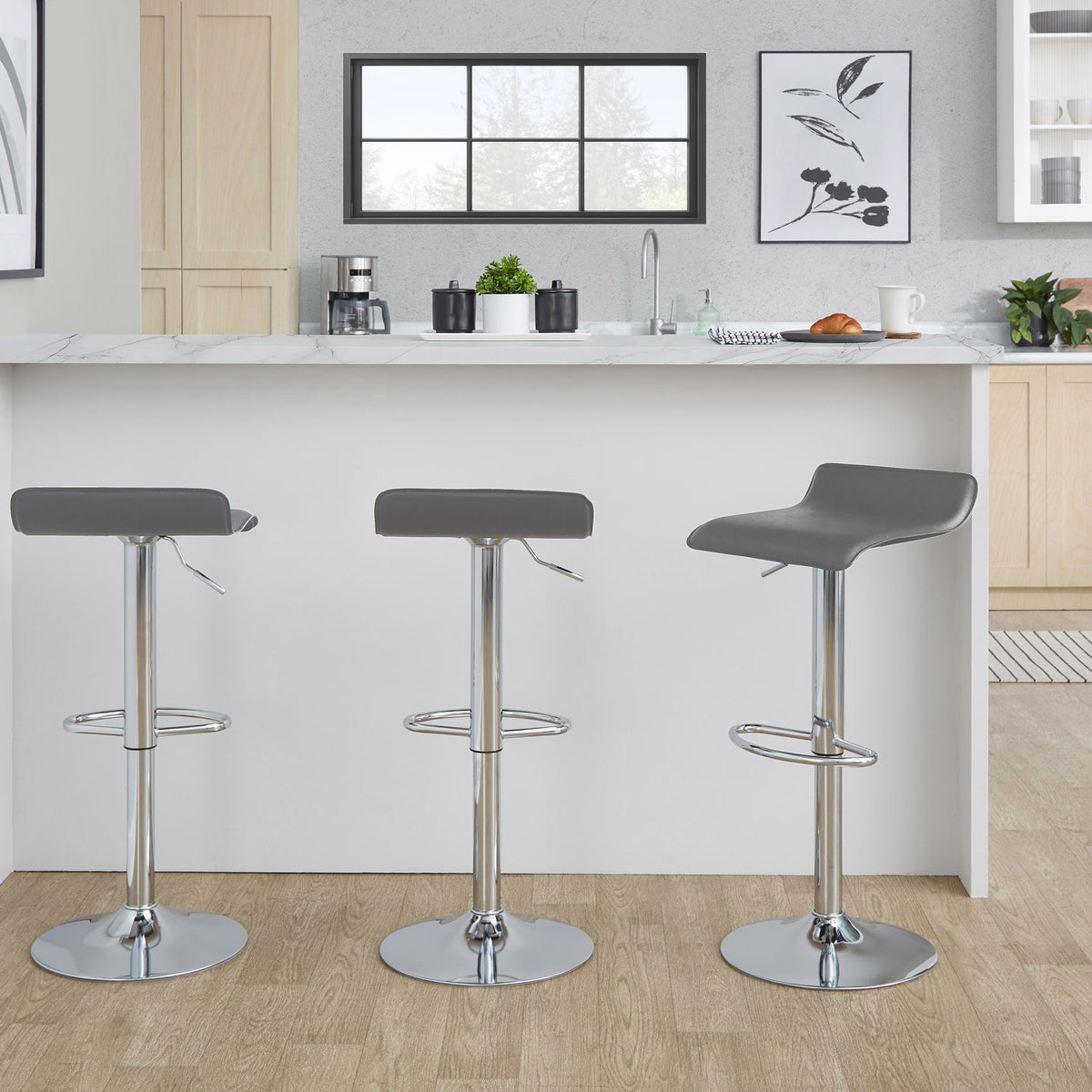 Ale - Contemporary Adjustable Barstool (Set of 2)