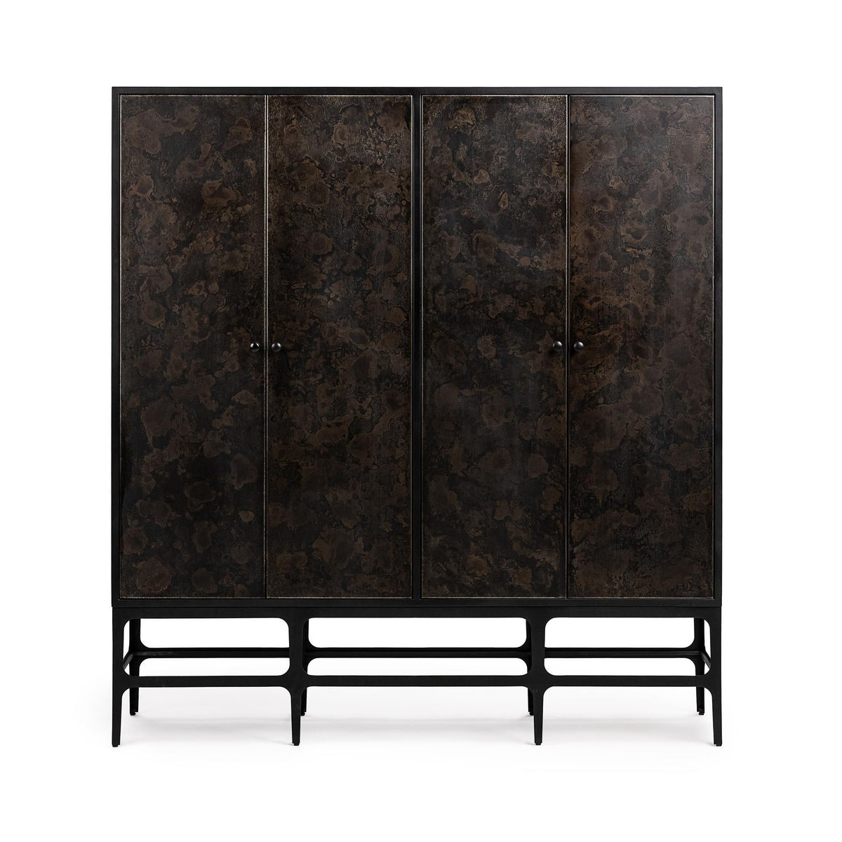 Amilio - Tall Cabinet - Rust Noir