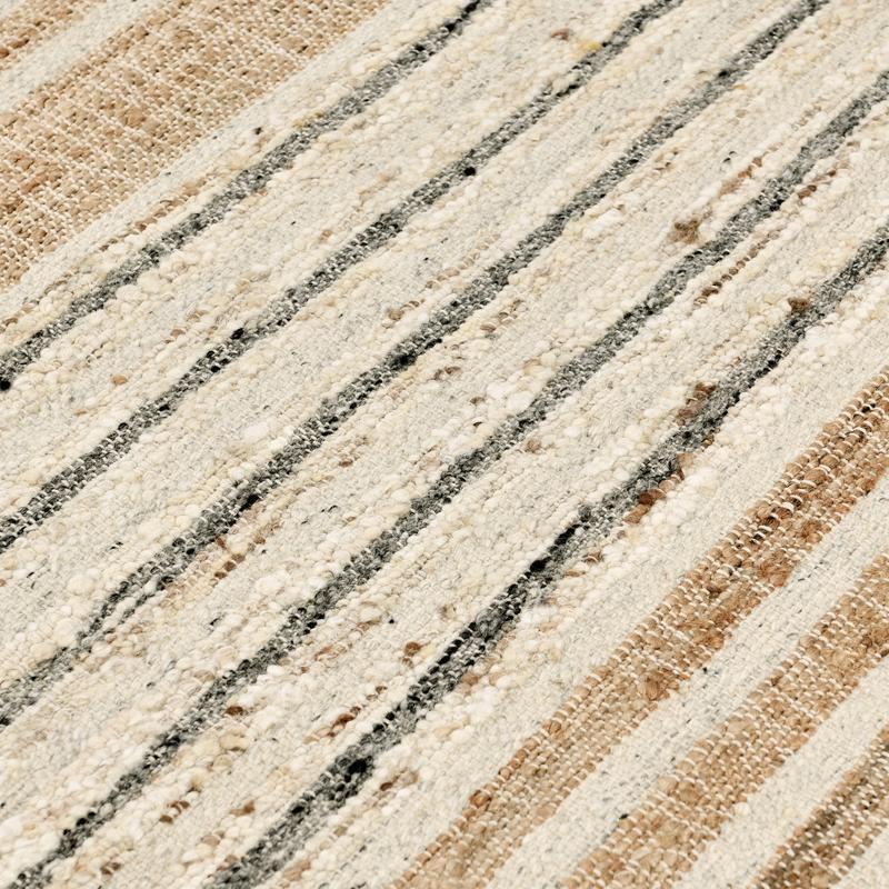 Comporta - 2.6' x 8' Pego Stripe Rug - Natural Multi