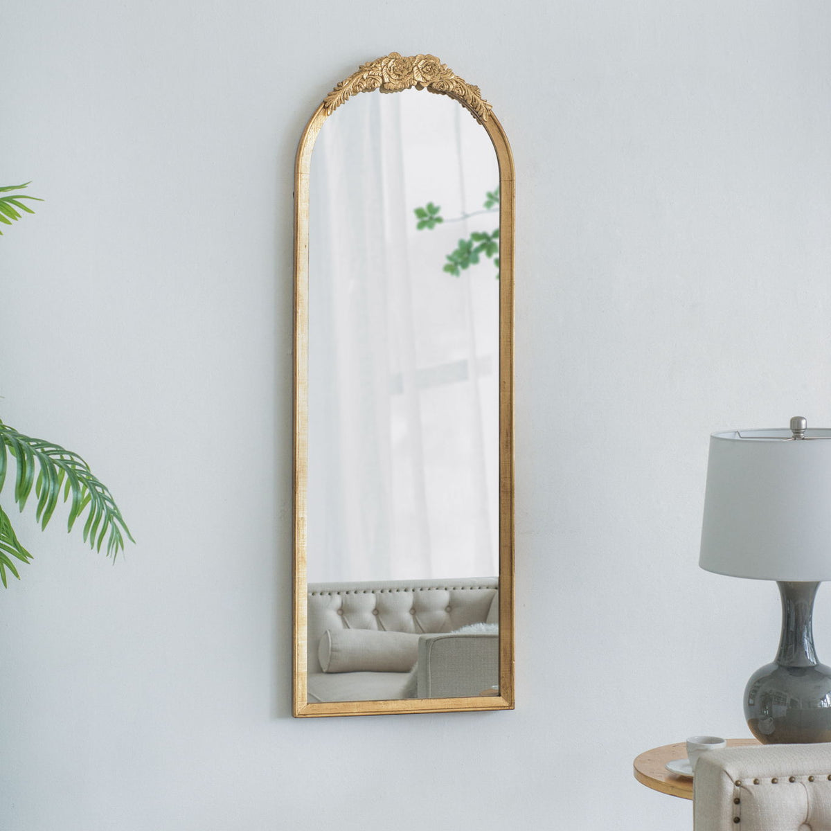 Wood Floor Mirror, Full Body Mirror Dressing Make Up Mirror For Bathroom
