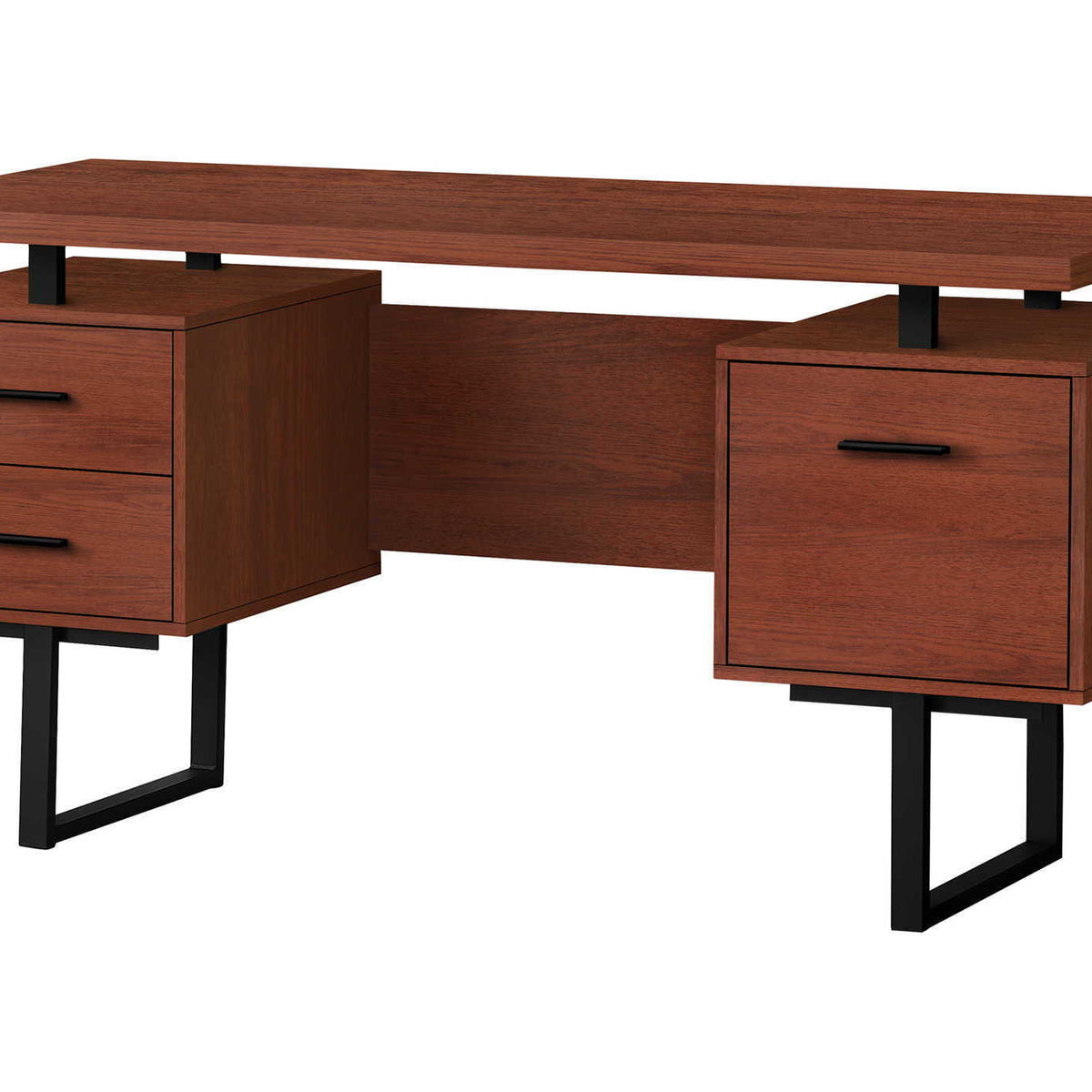 Computer Desk For Home Office, Laptop, Left, Right Set - Up, Storage Drawers, Contemporary & Modern