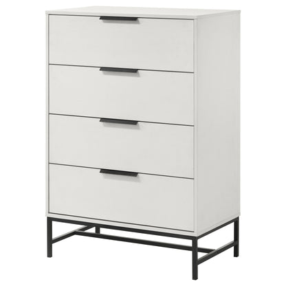 Sonora - 4-Drawer Bedroom Chest - White