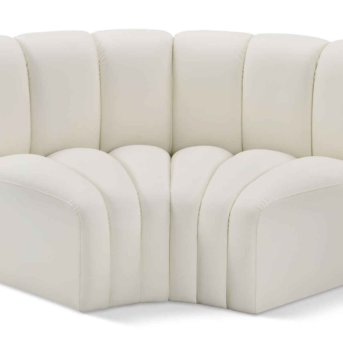 Arc - Faux Leather 2 Piece Modular Sofa