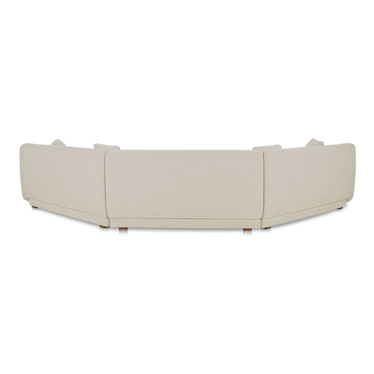 Fraser - 3 Piece Modular Sectional With Wedge Slipper - White