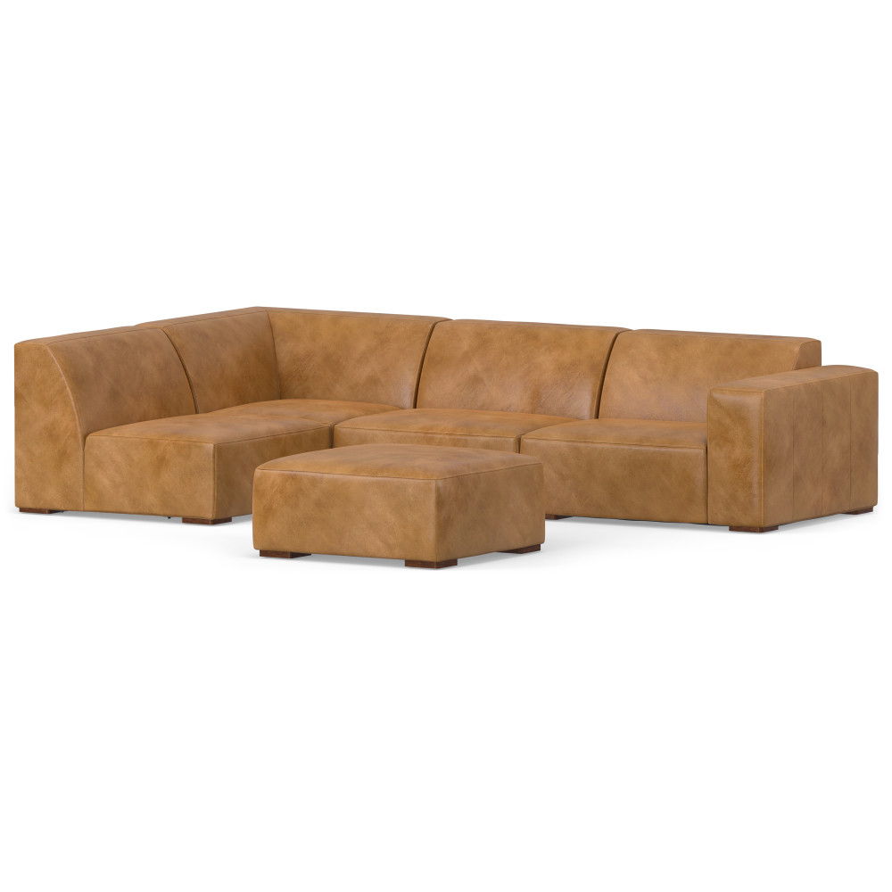 Rex - Handcrafted Sectional Sofa And Ottoman