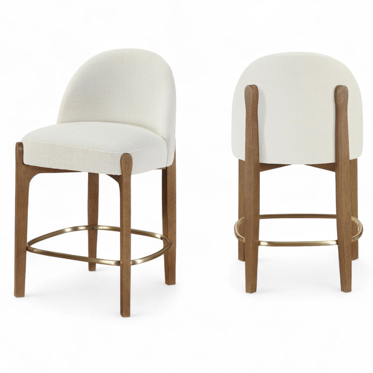 Torino - Counter Stool With Brushed Brown Base