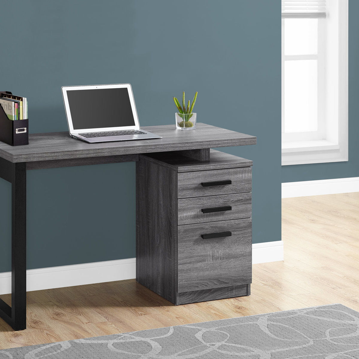 Computer Desk For Home Office Laptop, Left, Right Set - Up, Storage Drawers