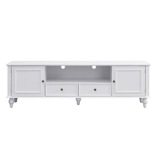 TV Stand For TVs Up To 80", Entertainment Center With Open Compartment