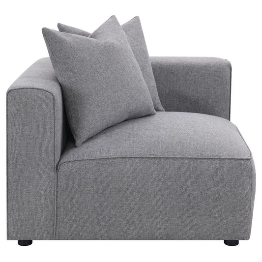 Jennifer - Upholstered Corner Chair - Gray