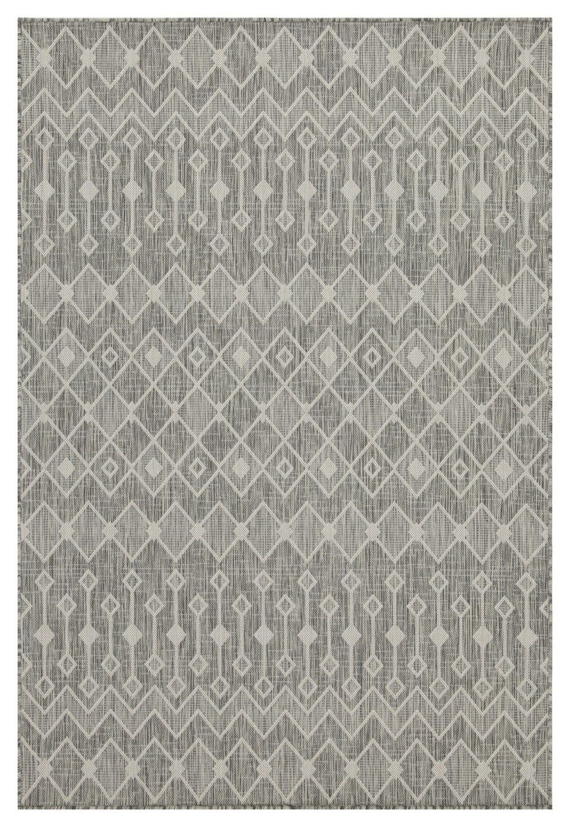 Sunshine - 5'3" X 7'3" Indoor & Outdoor Area Rug Polypropylene - Silver