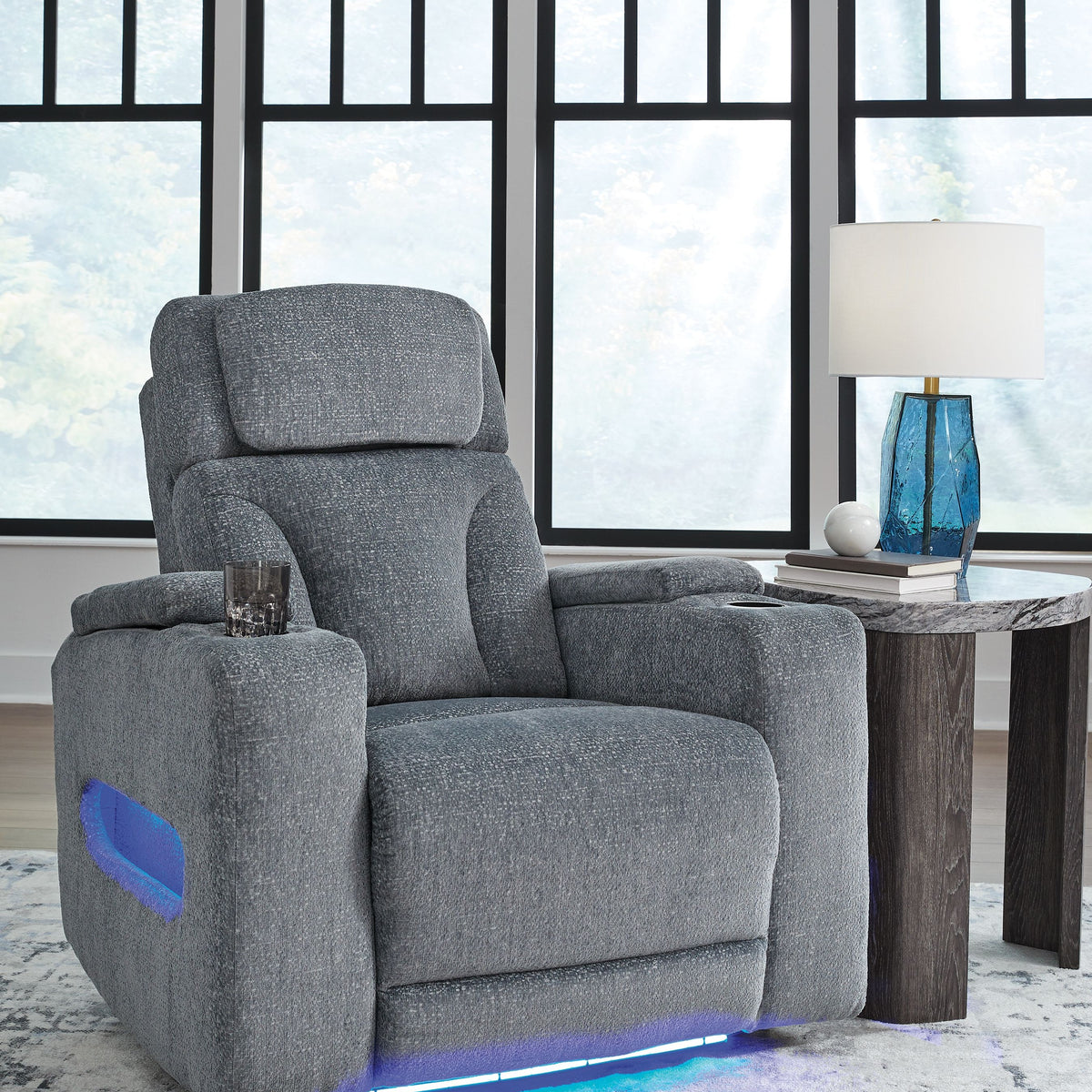 Studio Cave - Steel - Power Recliner