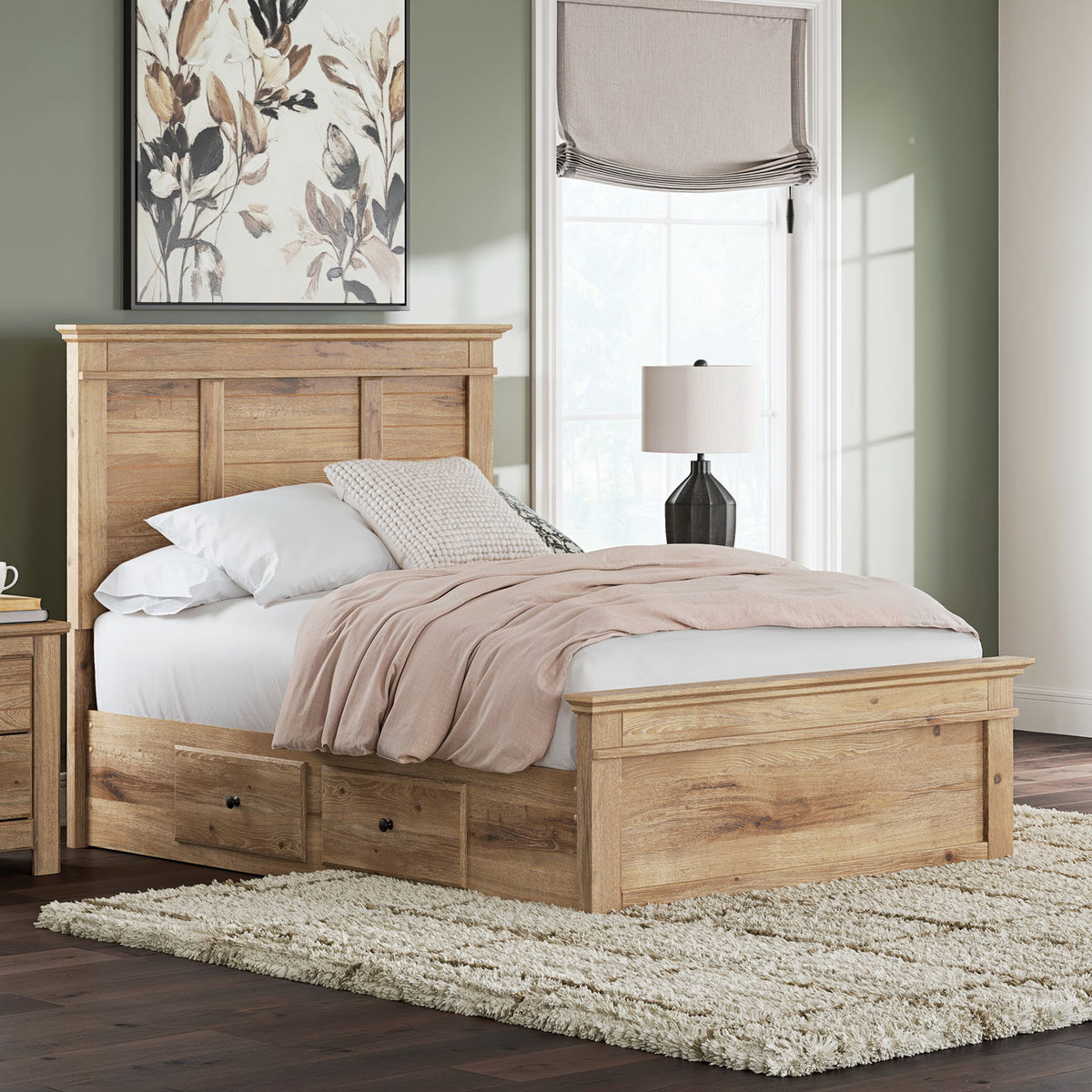 Makidern - Panel Storage Bed