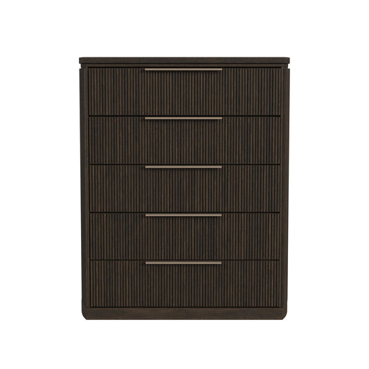 Sylvie - 5-Drawer Chest - Dark Brown