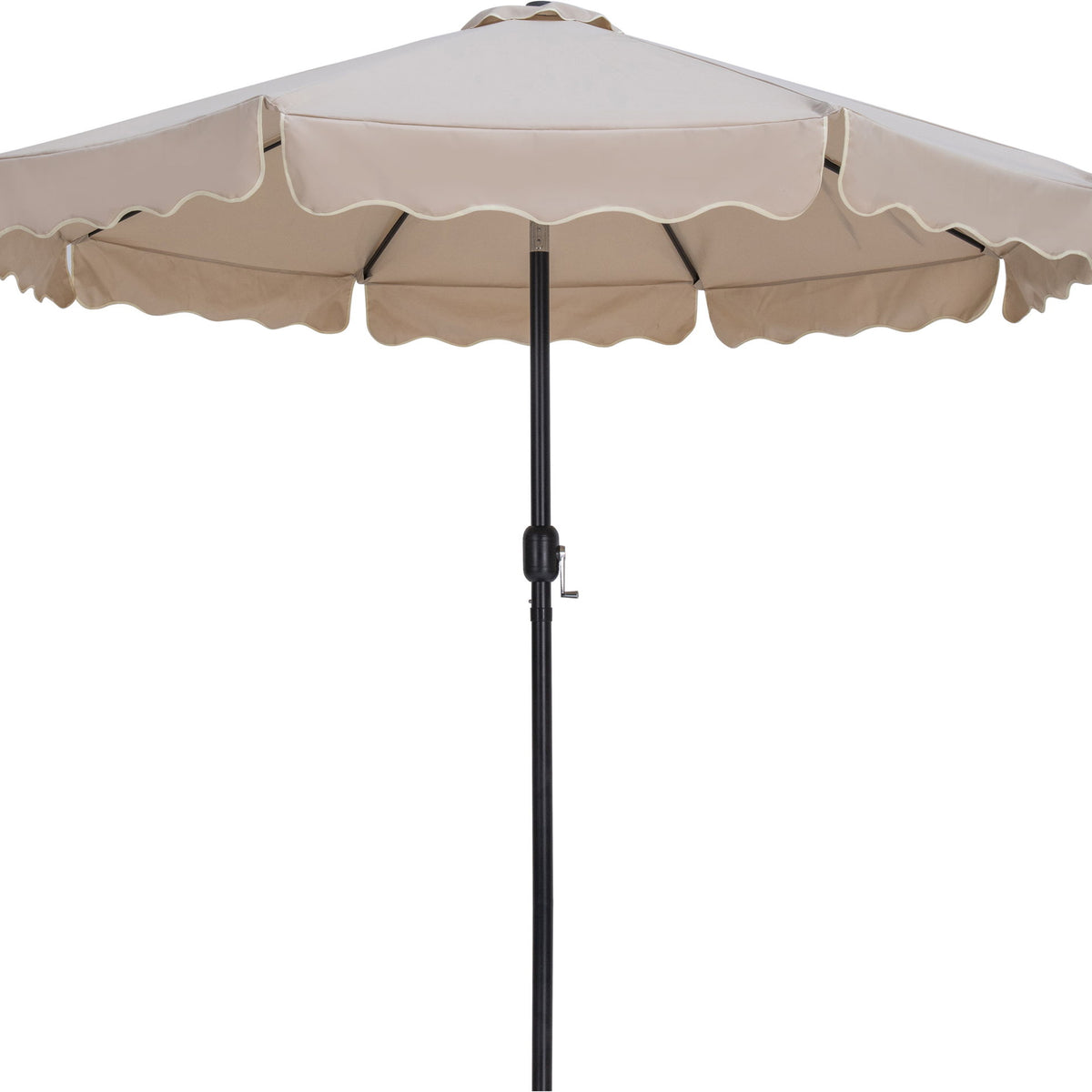 Amalfi - Patio Umbrella - Light Brown Base / Black Pole