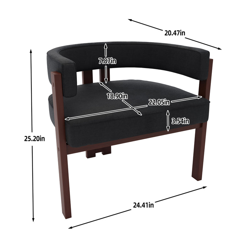 Modern Accent Teddy Upholstered Armchair