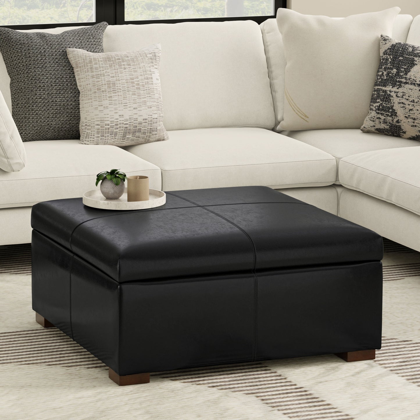 Gabbie - Coffee Table Upholstered Storage Ottoman