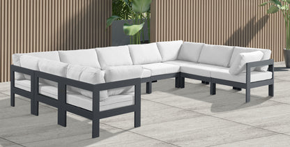 Nizuc - Outdoor Patio Modular Sectional - White - Modern & Contemporary