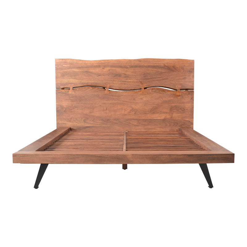 Madagascar - Queen Platform Bed - Light Brown