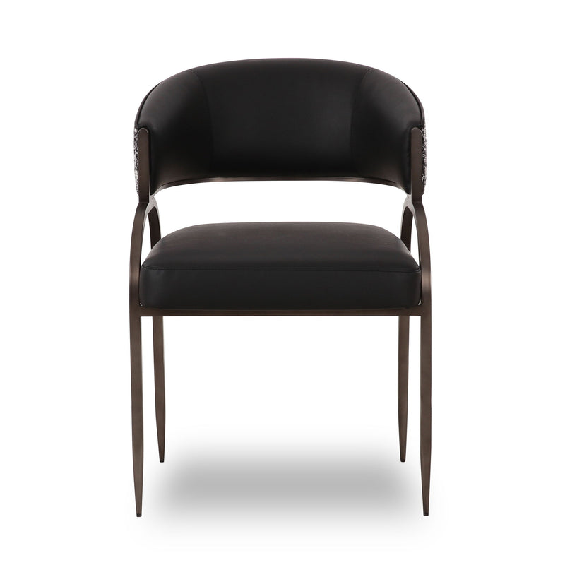 Tatum - Vegan Leather 2-Tone Dining Chair