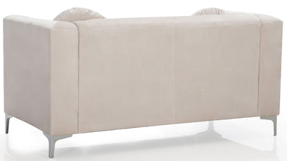 Stylish Sloped Arm Loveseat