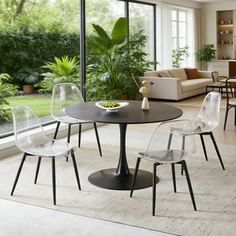 Round Tulip Table, Pedestal Design