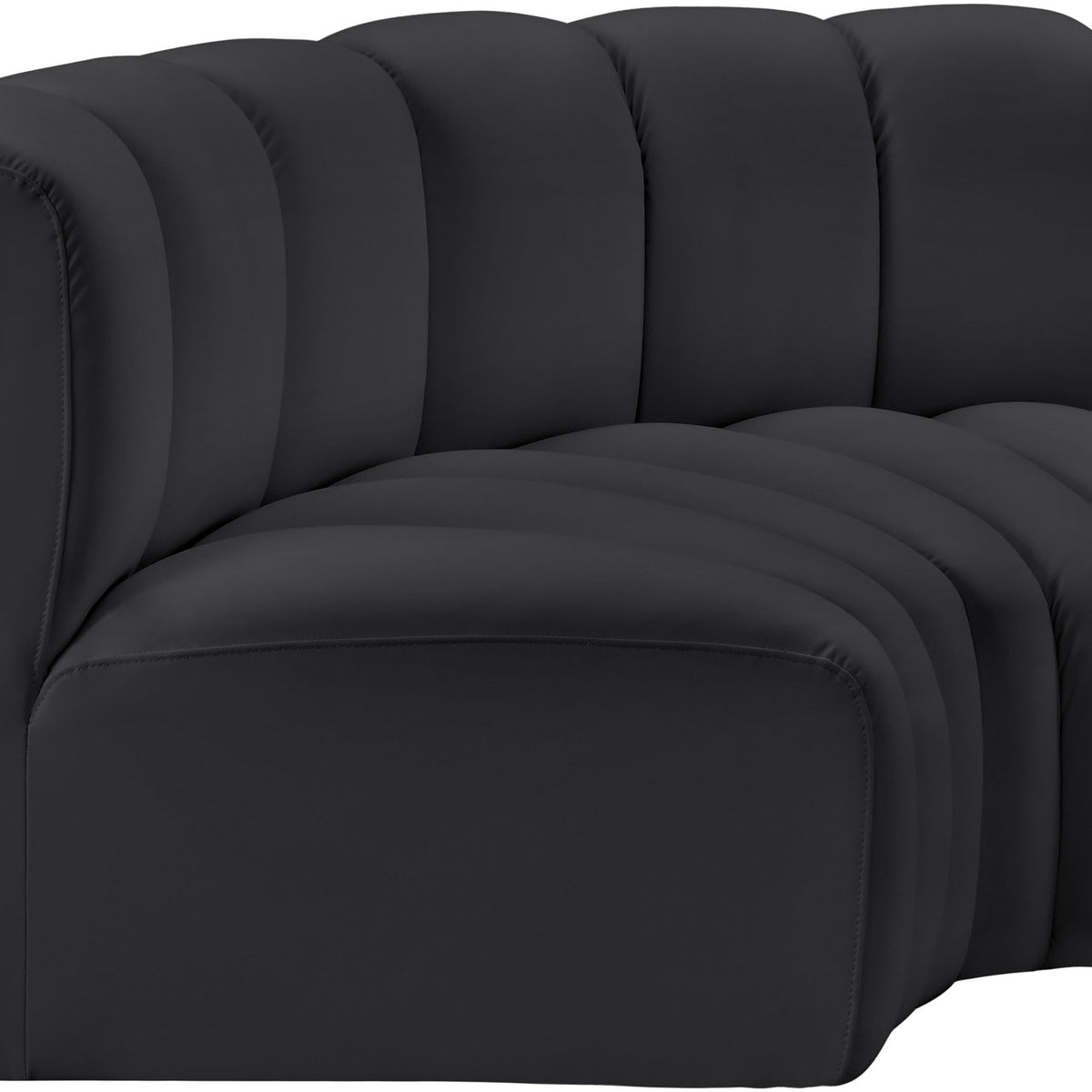 Arc - Faux Leather 2 Piece Modular Sofa