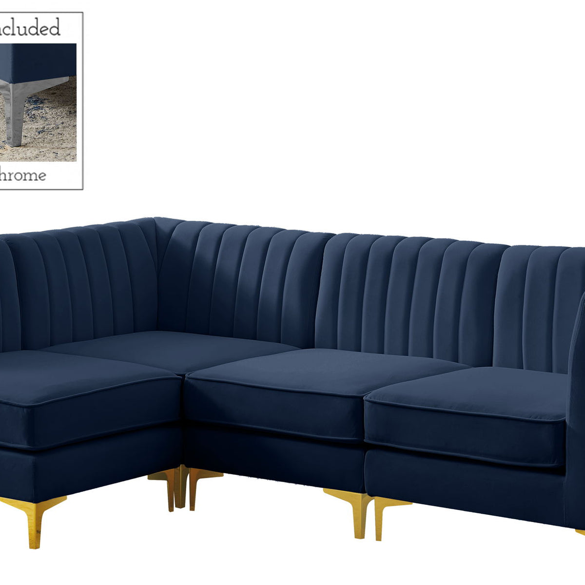 Alina - 4 Piece Modular L-Shaped Sectional