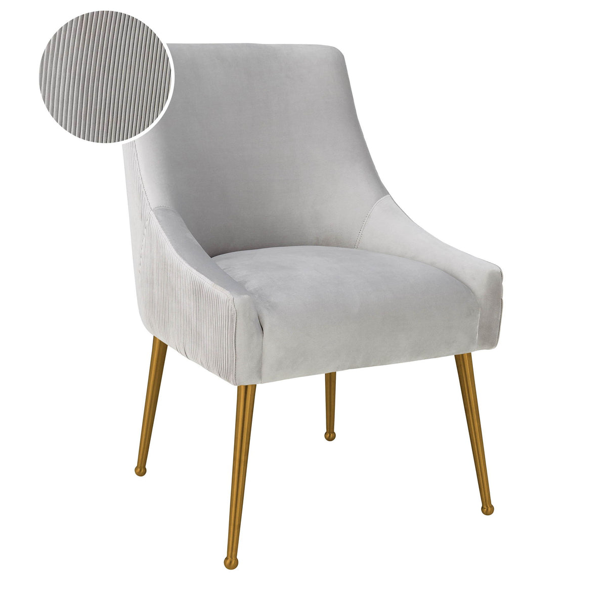 Beatrix - Pleated Velvet Side Chair