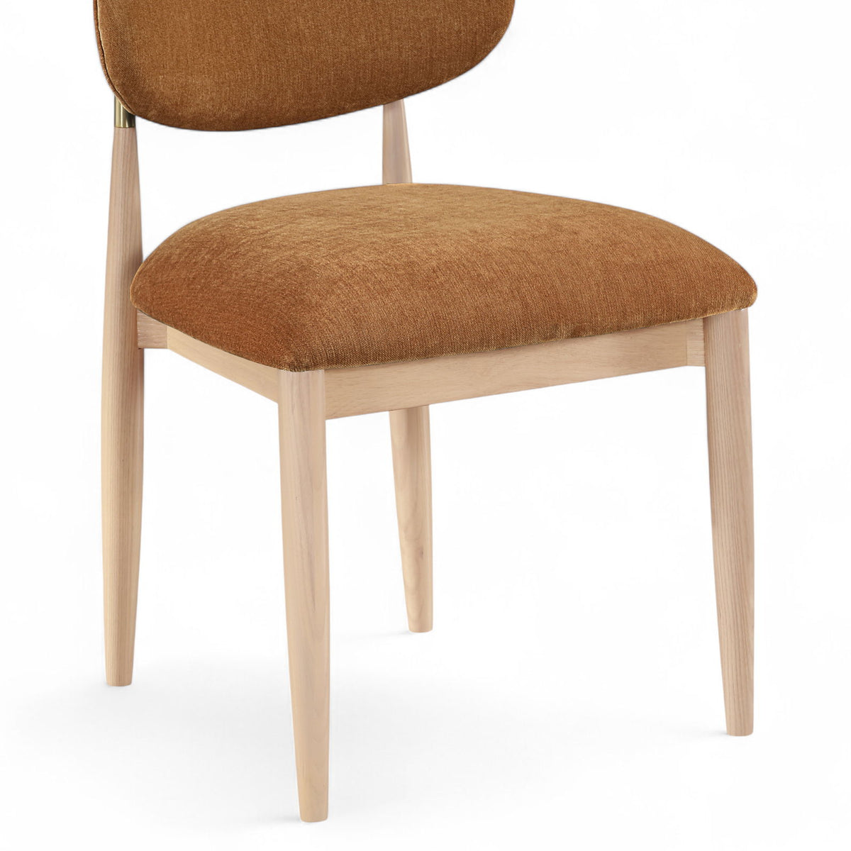 Riccio - Fabric Dining Side Chair (Set of 2) - Natural Frame