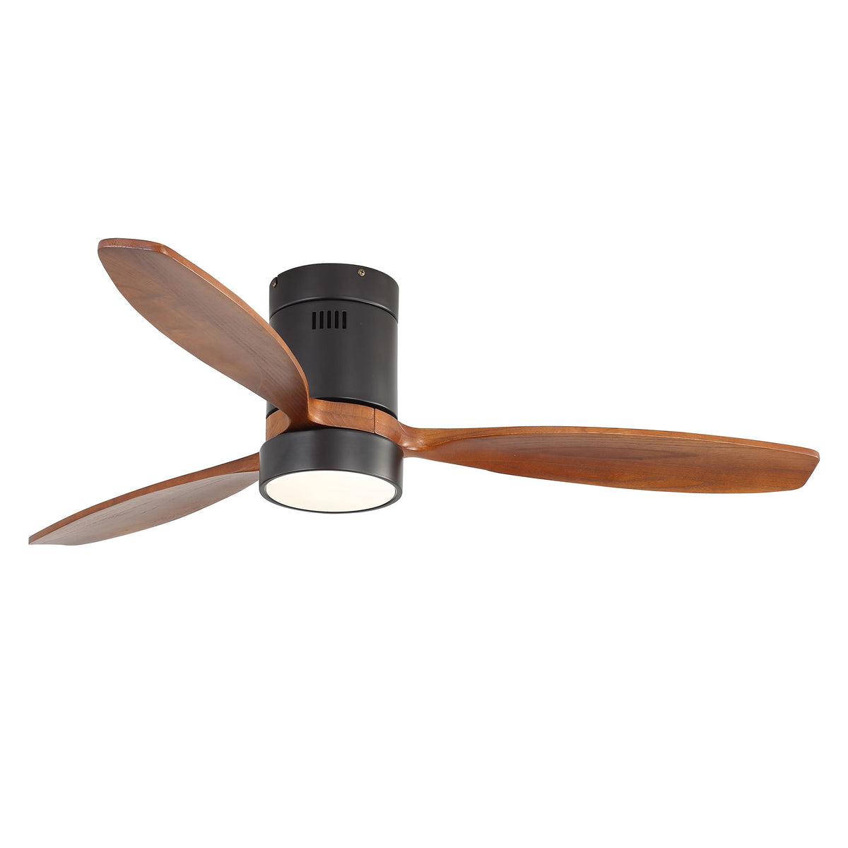 52" Reversible Ceiling Fan With Dimmable Light And Remote Control, DC Motor, Memory Function - Matte Black