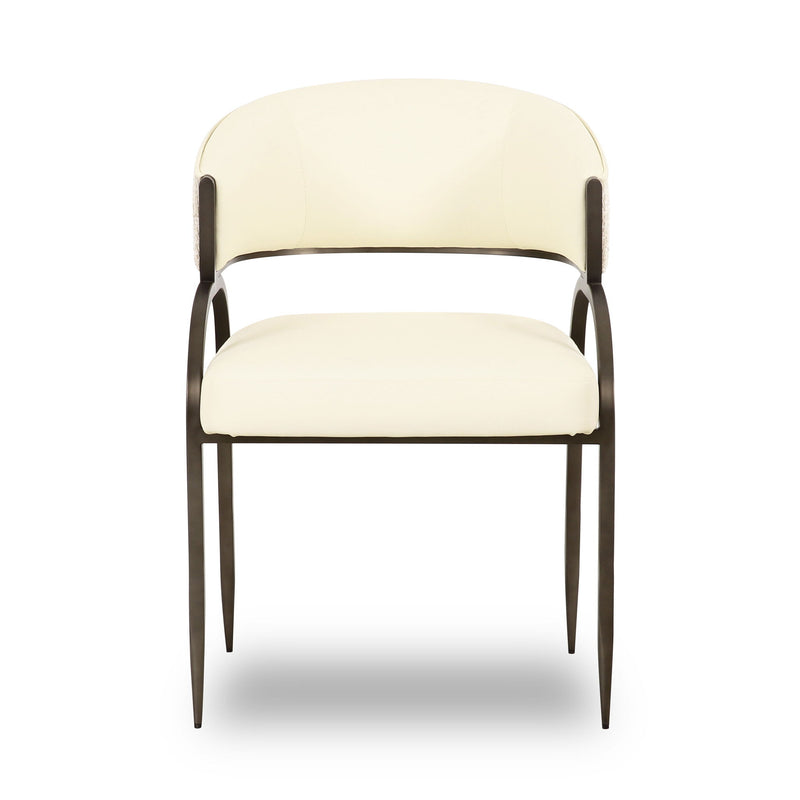 Tatum - Vegan Leather 2-Tone Dining Chair