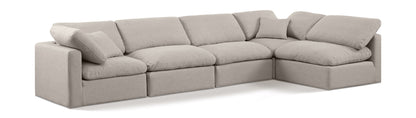 Indulge - Linen 5 Piece Modular Sectional