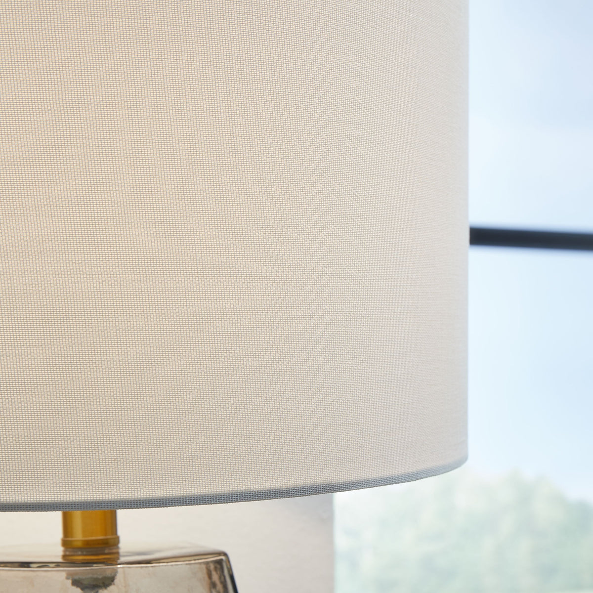 Taylow - Glass Table Lamp  - Gray